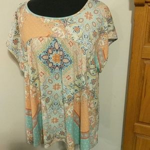 Batik print top